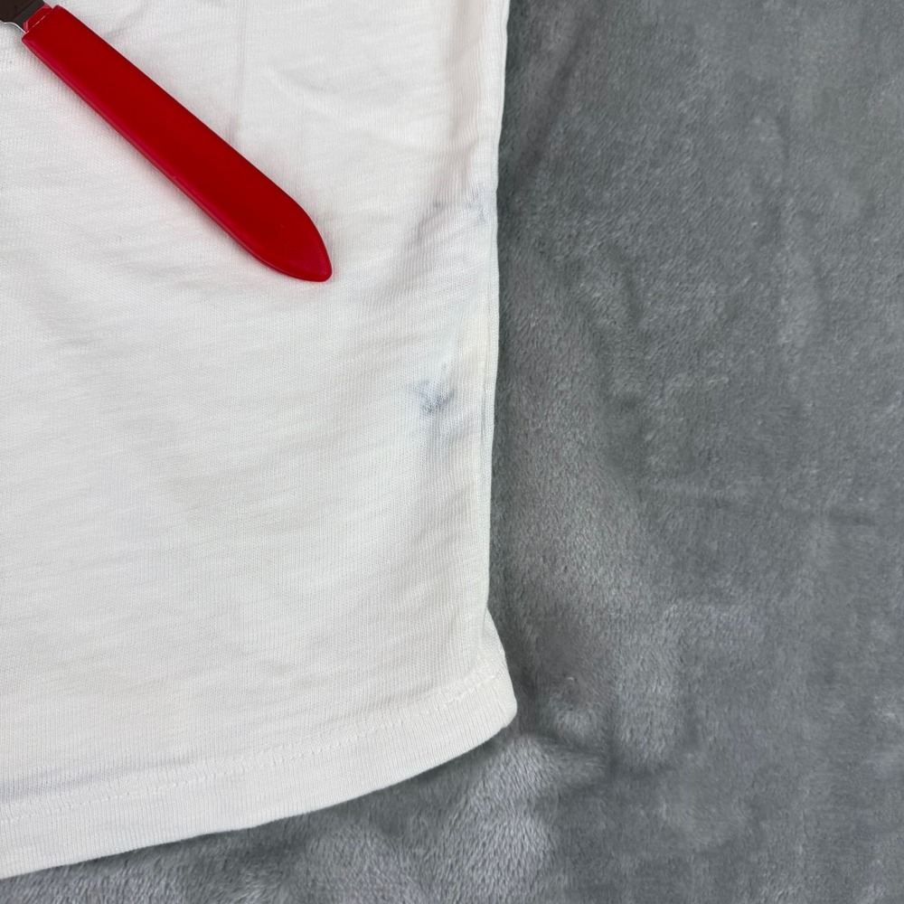 Marine Layer Heavy Slub Henley Shirt Mens XL Antique White $84 New NWOT Defect - Picture 3 of 8